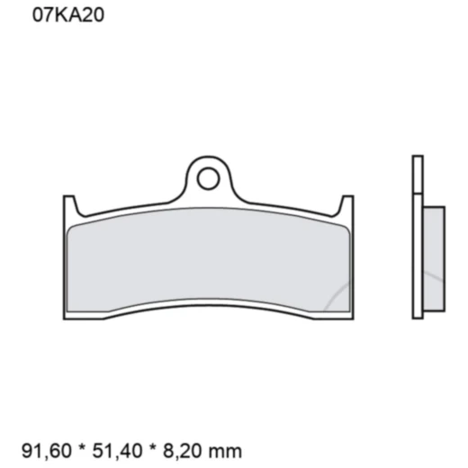 Bremsklotz Carbon Keramik RC Brembo Alternative: 7322225 passen