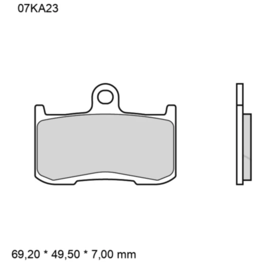 Bremsklotz Sinter LA Brembo Alternative: 7324304 passend für: I