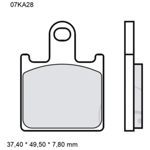 Bremsklotz Sinter LA Brembo Alternative: 7322175 passend für: K