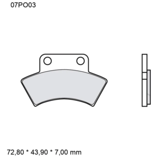 Bremsklotz Sinter SD Brembo Alternative: 7320033 passend für: P