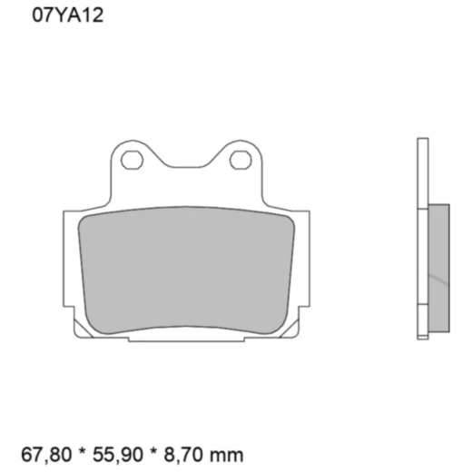 Bremsklötze Sintermetall vorne für optimale Bremsleistung_0