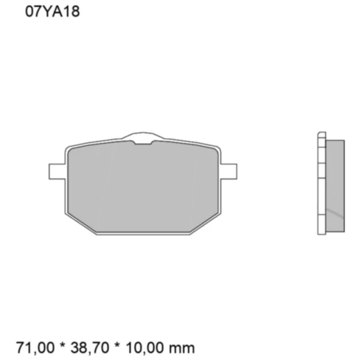 Bremsklotz Sinter für Motorräder vorne SA Brembo Alternative: 7