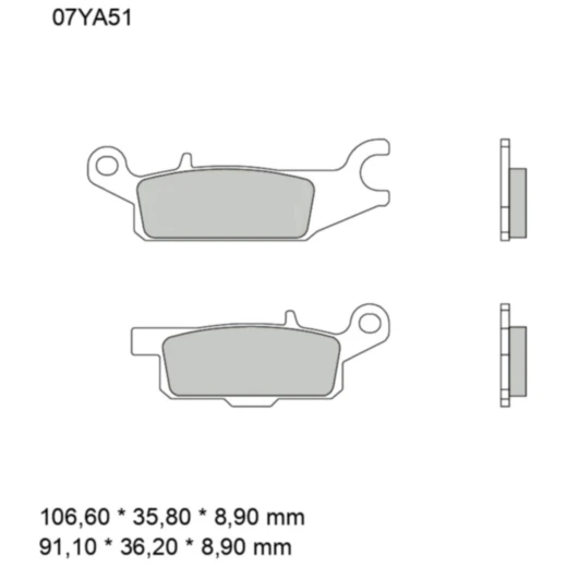 Bremsklotz Sinter SD Brembo Alternative: 7321243 passend für: Y