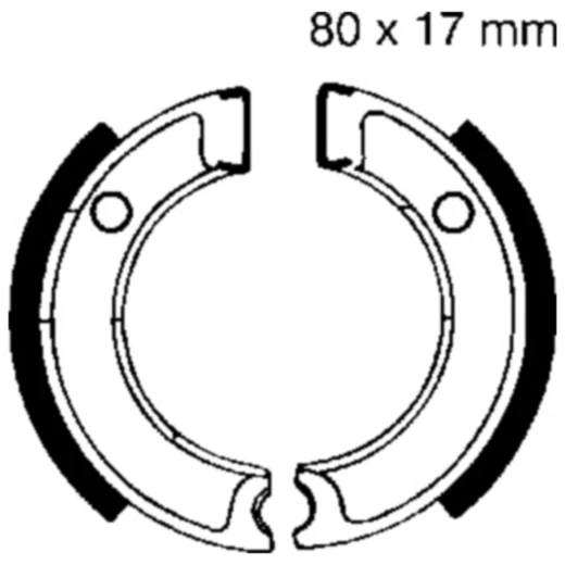 Bremsbacken mit Feder EBC Alternative: 7860687 passend für: Yamaha PW, CA
