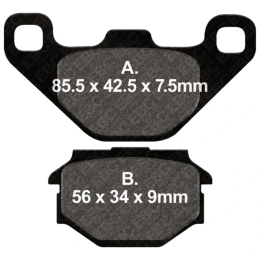 Bremsklotz Standard EBC Alternative: 7870546 passend für: MZ/MUZ Baghira, Mastiff, SM