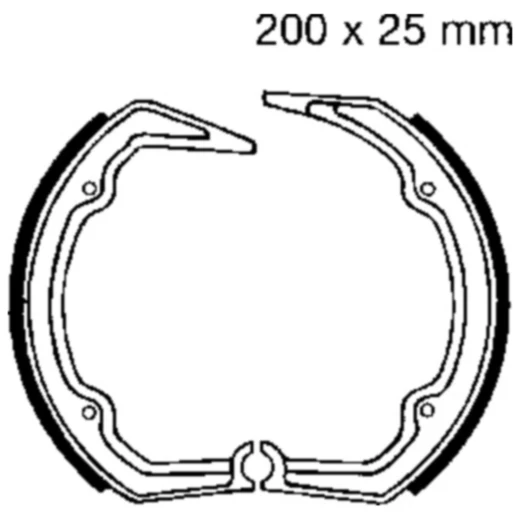 Bremsbacken ohne Feder EBC passend für: BMW R
