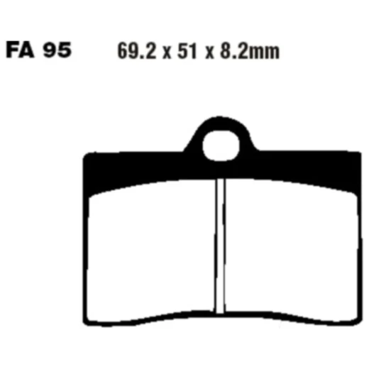 Bremsklotz Semi - Sinter V EBC passend für: Ducati Supersport, Monster, 916