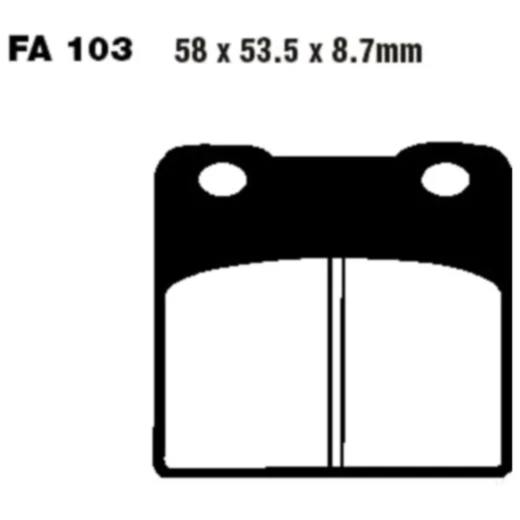 Bremsklötze Semi-Sinter V EBC für Cruiser und Touring Bikes 7377026