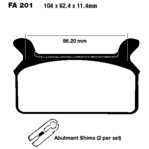 EBC Bremsklötze Standard für Motorräder 7377153