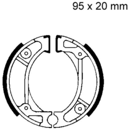 Bremsbacken mit Feder EBC Alternative: 7860711 passend für: Honda CRF, XR, NSS