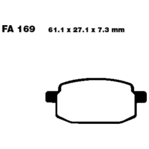Bremsklotz Carbon Scooter EBC Alternative: 7872153 passend für: AGM GMX (450, 550)