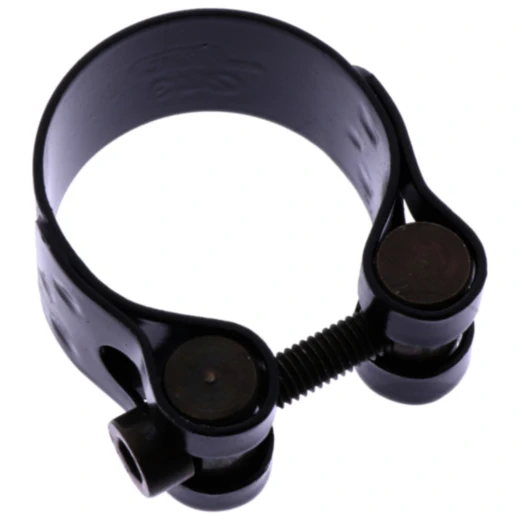 Auspuffschelle 38 mm schwarz für Motorrad