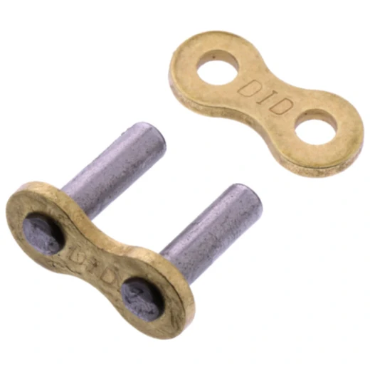 DID 428NZ Massivnietschloss G&B Gold/Schwarz für Motorräder