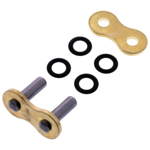 DID ZVM-X Solid Rivet Gold Chain G&G520ZVMX für Motorräder