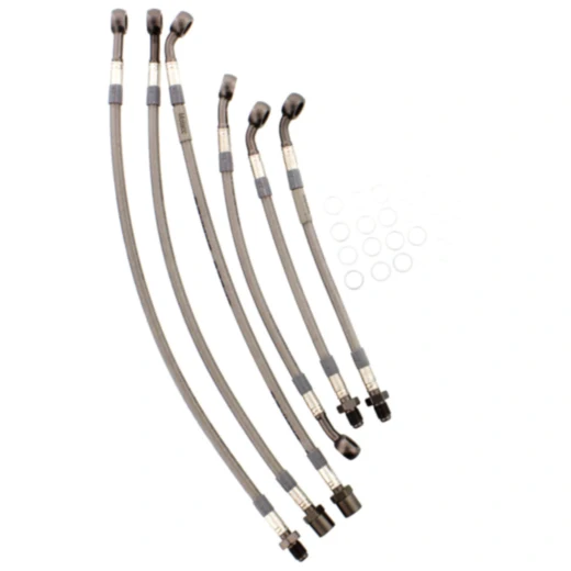 Bremsschlauch Stahlflex Kit Anschluss anthrazit 6 - teilig passend für: BMW K 7570106