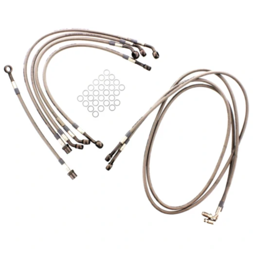 Stahlflex Bremsschlauch Kit 7-teilig anthrazit