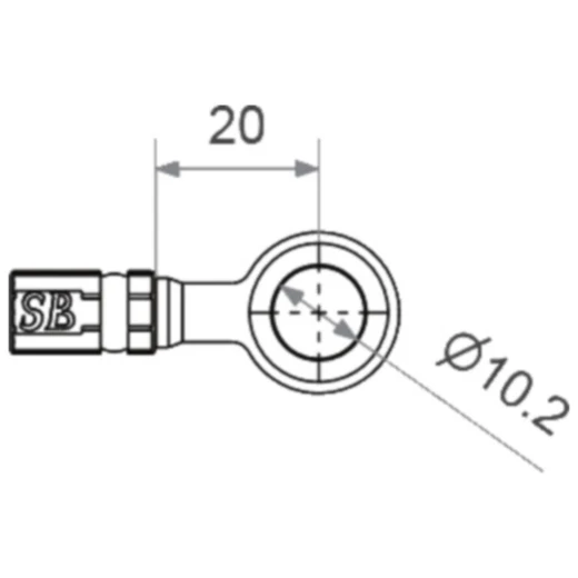 Ringfitting Vario kurz 10 mm 0 Edelstahl