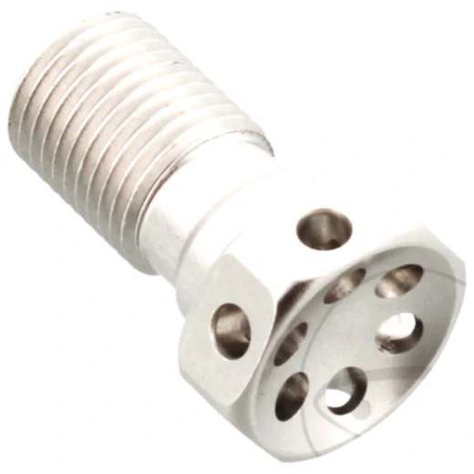 Hohlschraube M10 x 1 Alu Racing silber