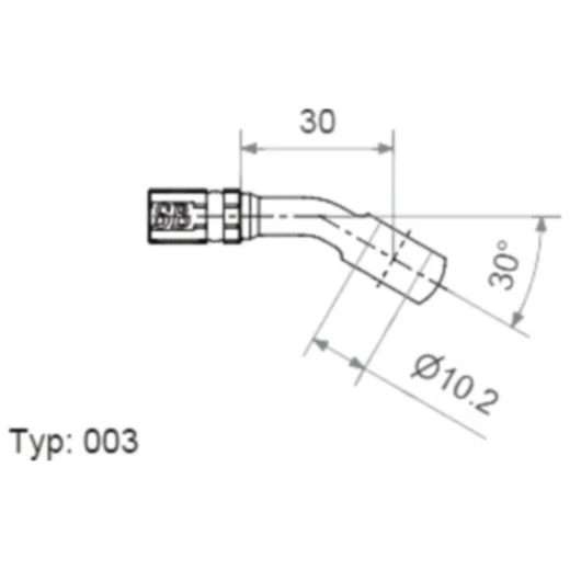 Vario Banjo Fitting 10 mm 30° für Speed Brakes