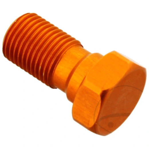 Hohlschraube einfach M10 x 1 Alu orange