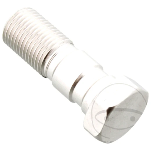 Hohlschraube doppelt 7/16-24 Aluminium silber