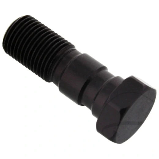 Hohlschraube doppelt 7/16-24 für Motorräder Alu schwarz