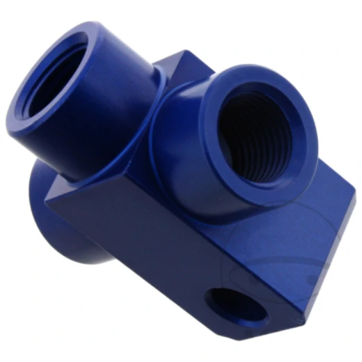 3-Wege Verteiler Typ813 M10 x 1.00 blau für Motorräder