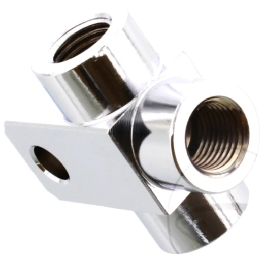 3-Wege Verteiler 3/8 UNF geschraubt, chrom