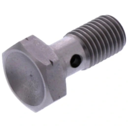 Hohlschraube M8x1 für Bremsleitungen in Edelstahl silber