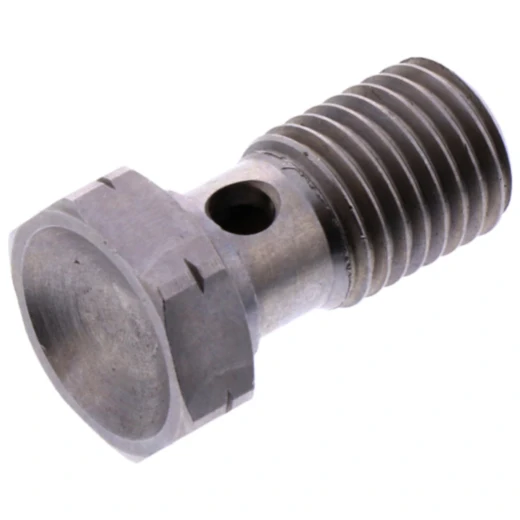 Hohlschraube einfach M12 x 1.5 für Motorrad-Ersatzteile Edelstahl silber