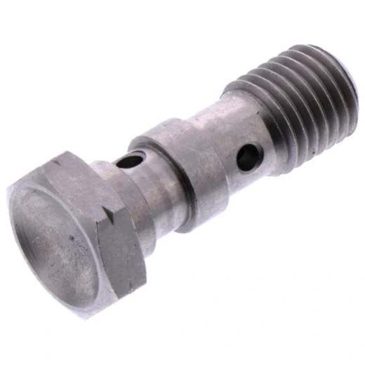 Hohlschraube doppelt M10 x 1.25 in silber