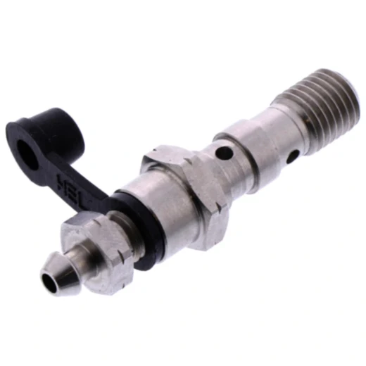 Hohlschraube doppelt M10 x 1.25 mit Entlüfternippel für Motorräder