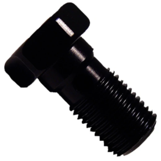 Hohlschraube M10 x 1 Aluminium schwarz für Motorräder