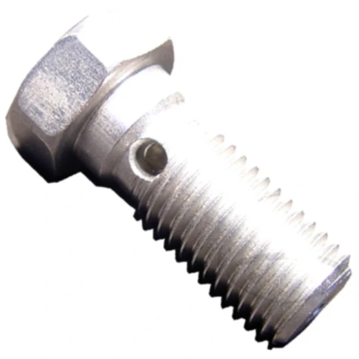 Hohlschraube einfach M10 x 1.25 silber