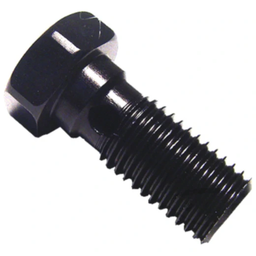 Hohlschraube M10 x 1,25 Aluminium schwarz