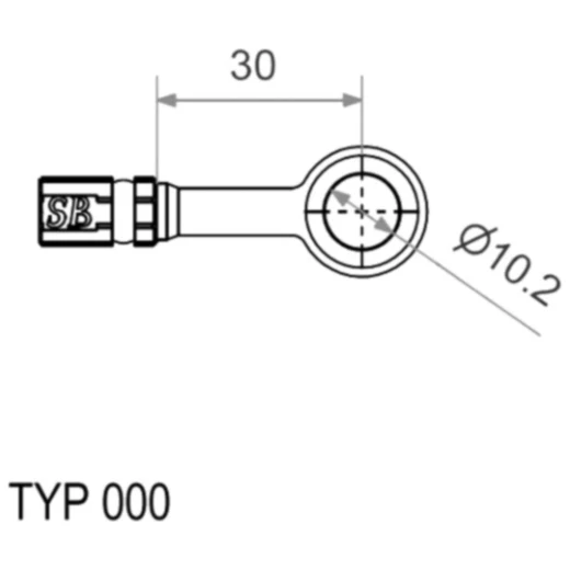 Ringfitting Vario TYP000 10 mm 0 schwarz