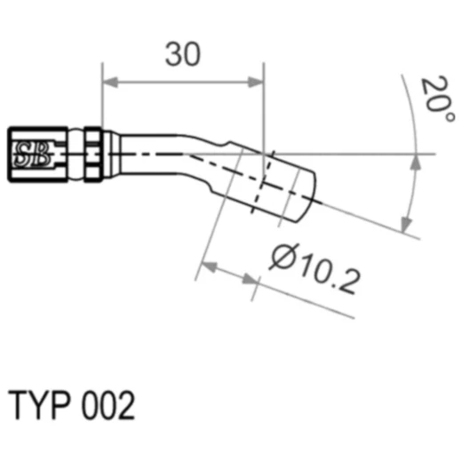 Ringfitting Vario 10 mm 20° gold