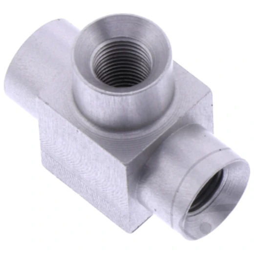 3-Wege Verteiler Aluminium TYP950 silber