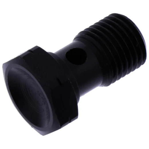 Hohlschraube M12 x 1,25 einfach in Schwarz aus Edelstahl