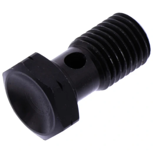 Hohlschraube M12x1.5 in Schwarz für Motorrad