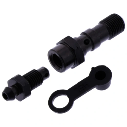 Hohlschraube doppelt M10 x 1 mit Entlüfternippel für Motorräder 7572057