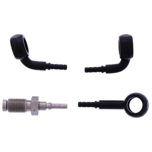 Bremsschlauch Stahlflex Kit Anschluss schwarz 2 - teilig passend für: BMW K