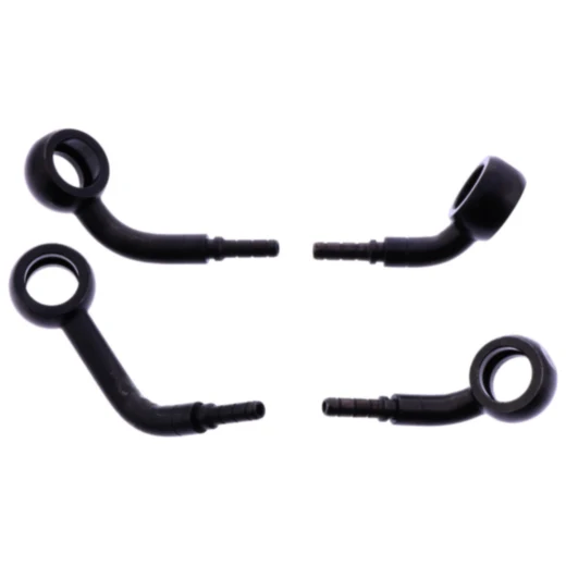 Bremsschlauch Stahlflex Kit Anschluss schwarz 2 - teilig passend für: BMW S