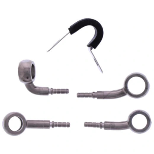 Bremsschlauch Stahlflex Kit Anschluss silber 2 - teilig passend für: Ducati Multistrada