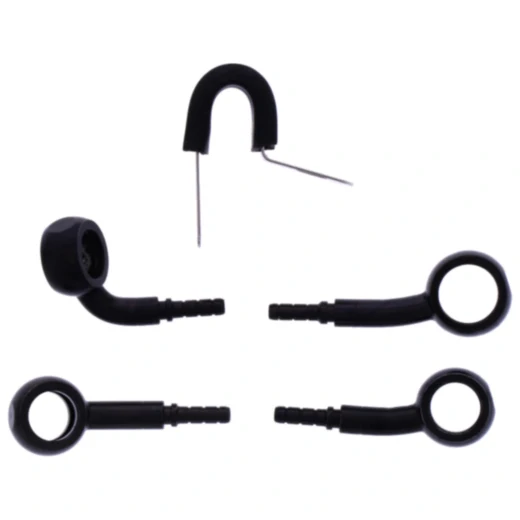 Bremsschlauch Stahlflex Kit Anschluss schwarz 2 - teilig passend für: Ducati Multistrada