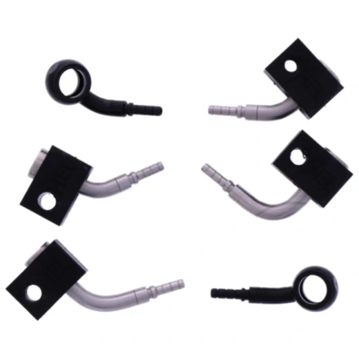 Bremsschlauch Stahlflex Kit Anschluss schwarz 3 - teilig passend für: Honda CB