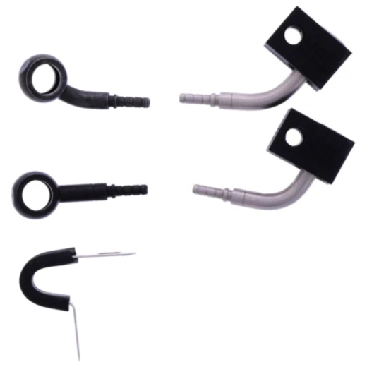 Bremsschlauch Stahlflex Kit Anschluss schwarz 2 - teilig passend für: Honda CBF