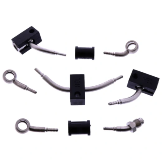 Bremsschlauch Stahlflex Kit Anschluss silber 4 - teilig passend für: Honda CBR