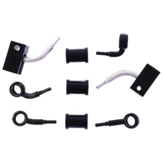 Bremsschlauch Stahlflex Kit Anschluss schwarz 3 - teilig passend für: Honda CBR