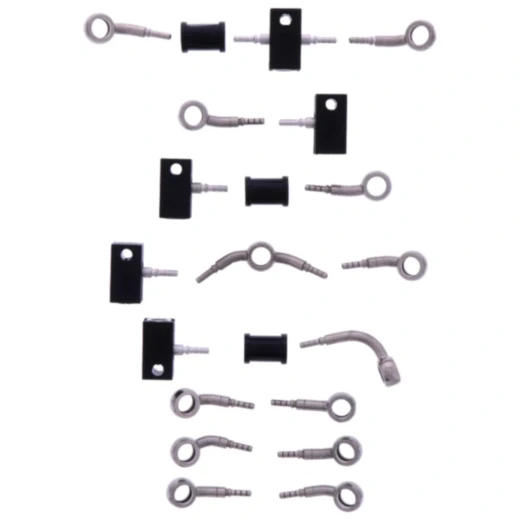 Bremsschlauch Stahlflex Kit Anschluss silber 10 - teilig passend für: Honda CBR